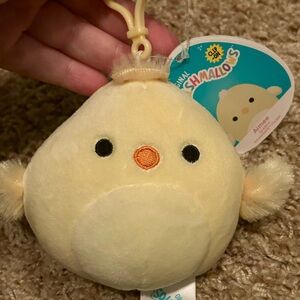 Squishmallows Yellow Chick Clip-On